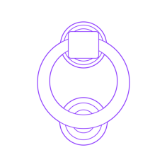 Buildings Door Knockers Ring Door Knocker Svg Line Art, Free Vectors File